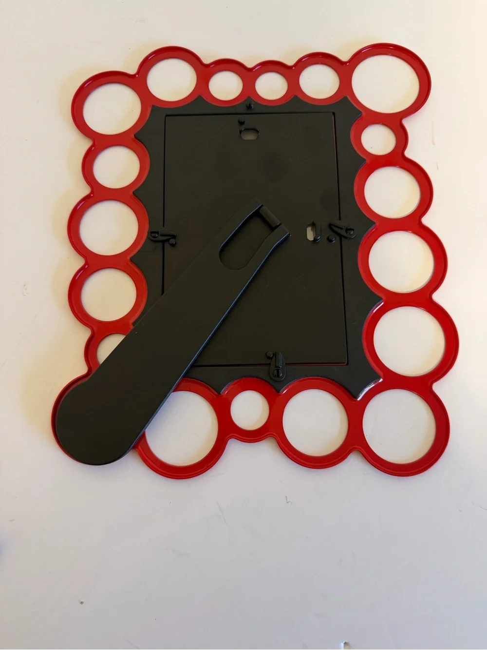 Vintage 90s IKEA Olsbo Red Bubble Frame | Retro Y2K Postmodern Memphis Style